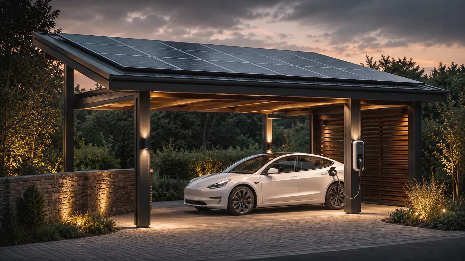 Carport mit Solar — Hameln